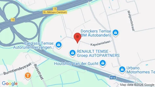 Toimistotilat Vuokrattavana i Temse - kort over placeringen