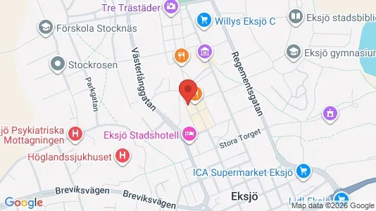 Nieruchomości komercyjne Do wynajęcia i Eksjö - kort over placeringen