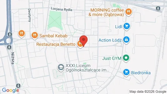 Büros zur Miete i Łódź – Foto von Google Street View