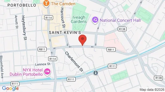 Kontorer til leie i Dublin 2 - kort over placeringen