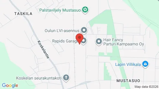 Liikekiinteistöt Vuokrattavana i Oulu - kort over placeringen