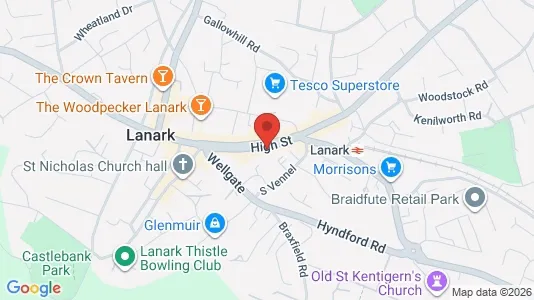 Nieruchomości komercyjne Na sprzedaż i Lanark - Lanarkshire - kort over placeringen