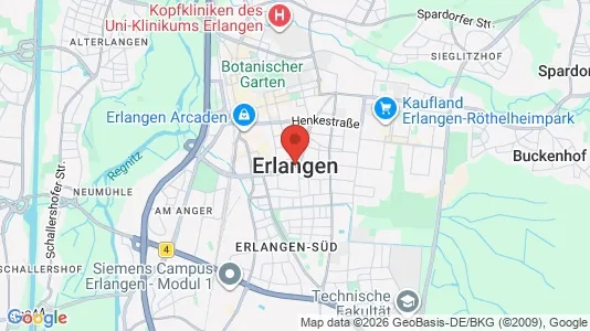 Gewerbeflächen zur Miete i Erlangen – Foto von Google Street View