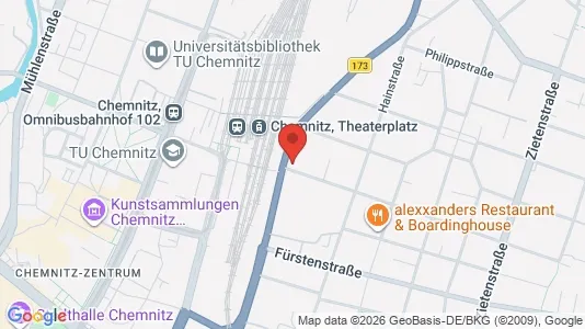 Liikekiinteistöt Vuokrattavana i Chemnitz - Kuva Google Street Viewstä