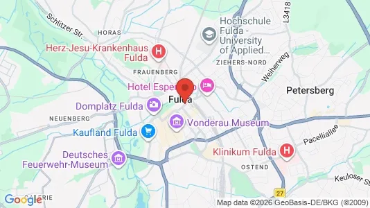 Restauracje Do wynajęcia i Fulda - kort over placeringen