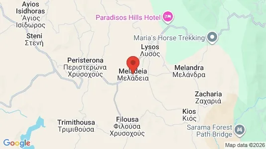 Nieruchomości komercyjne Na sprzedaż i Meladeia - kort over placeringen