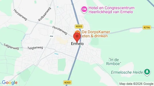 Nieruchomości komercyjne Do wynajęcia i Ermelo - kort over placeringen