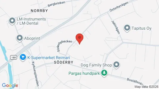 Bostadsfastigheter till salu i Pargas - kort over placeringen