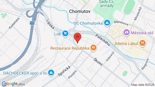 Espacios de oficina En alquiler i Chomutov - Foto de Google Street View