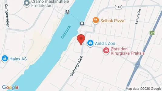 Lokale biurowe Do wynajęcia i Fredrikstad - kort over placeringen