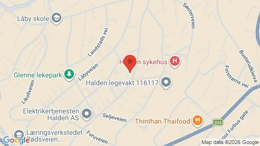 Kontorer til leie i Halden – Bilde fra Google Street View