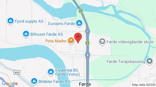 Kontorlokaler til leje i Førde - Foto fra Google Street View