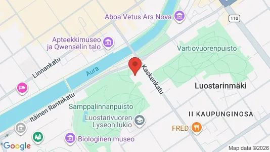 Kontorlokaler til leje i Turku - kort over placeringen