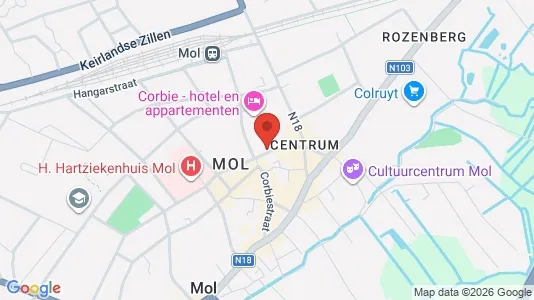 Gewerbeflächen zur Miete i Mol - kort over placeringen