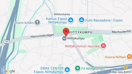 Verkstedhaller til leie i Espoo – Bilde fra Google Street View