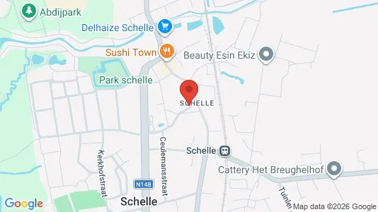 Bedrijfsruimtes te huur i Schelle - Foto uit Google Street View