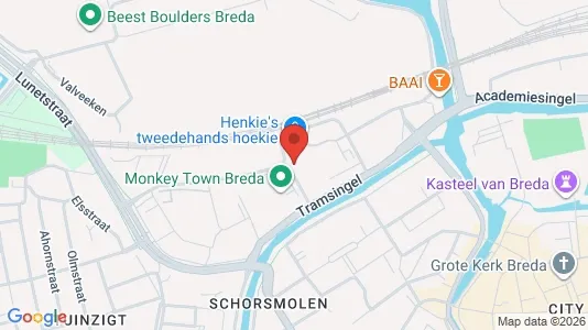 Nieruchomości komercyjne Do wynajęcia i Breda - kort over placeringen