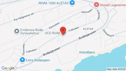 Nieruchomości komercyjne Do wynajęcia i Bodø - kort over placeringen