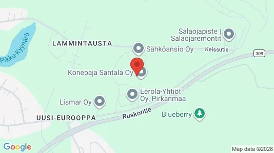 Commercial properties for rent i Lempäälä - kort over placeringen