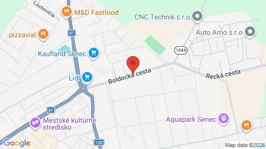 Liikekiinteistöt Vuokrattavana i Senec - Kuva Google Street Viewstä