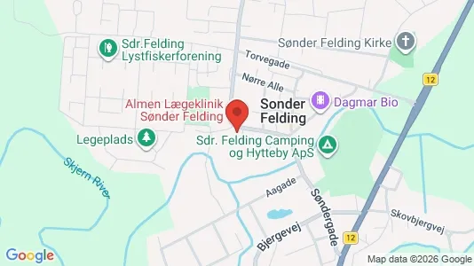 Varastot Myynnissä i Sønder Felding - Kuva Google Street Viewstä