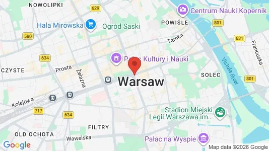 Kaupat Vuokrattavana i Varsova Śródmieście - Kuva Google Street Viewstä