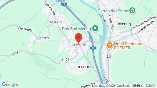 Restauracje Do wynajęcia i Merzig-Wadern - kort over placeringen