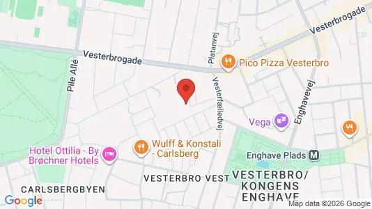 Kontorlokaler til leje i Vesterbro - Foto fra Google Street View