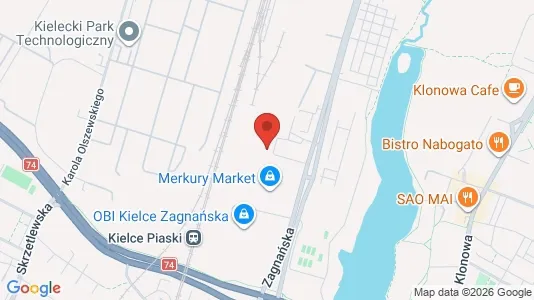 Nieruchomości komercyjne Do wynajęcia i Kielce - kort over placeringen
