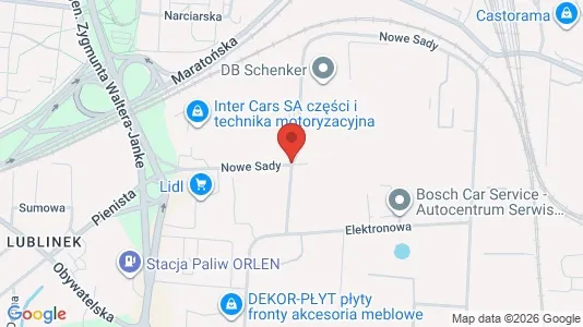 Lokaler til leie i Łódź - kort over placeringen