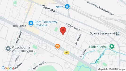 Propiedades comerciales En alquiler i Gdynia - kort over placeringen