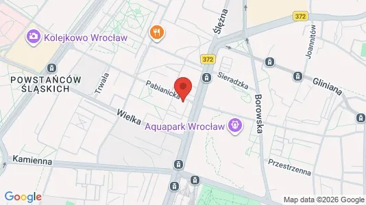 Lokaler til leie i Wrocław - kort over placeringen