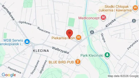 Lokaler til leje i Wrocław - kort over placeringen