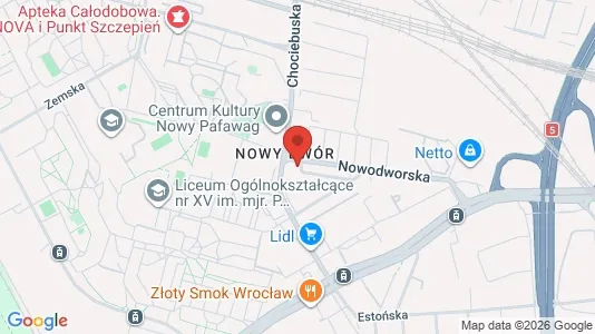 Commercial properties for rent i Wrocław - kort over placeringen