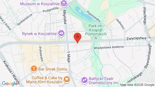 Nieruchomości komercyjne Do wynajęcia i Koszalin - kort over placeringen