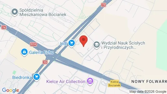 Gewerbeflächen zur Miete i Kielce – Foto von Google Street View