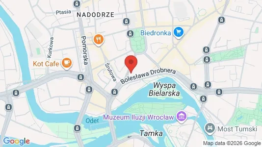 Gewerbeflächen zur Miete i Wrocław – Foto von Google Street View