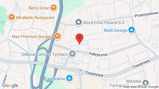 Nieruchomości komercyjne Do wynajęcia i Tychy - kort over placeringen