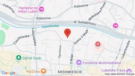 Nieruchomości komercyjne Do wynajęcia i Lublin - kort over placeringen