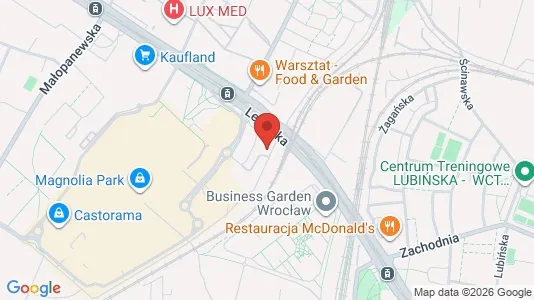Gewerbeflächen zur Miete i Wrocław – Foto von Google Street View