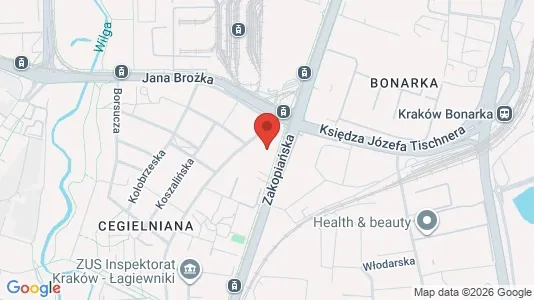Gewerbeflächen zur Miete i Krakau Podgórze - kort over placeringen
