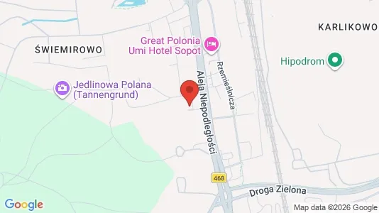 Nieruchomości komercyjne Do wynajęcia i Sopot - kort over placeringen