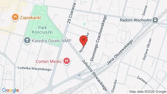 Nieruchomości komercyjne Do wynajęcia i Radom - kort over placeringen