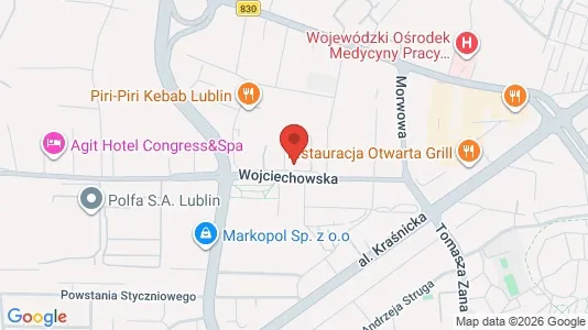 Företagslokaler för uthyrning i Lublin – Foto från Google Street View