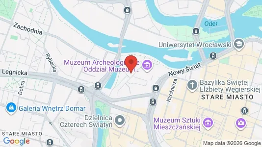Lokaler til leje i Wrocław - kort over placeringen