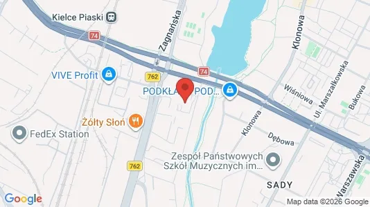 Lokaler til leie i Kielce - kort over placeringen