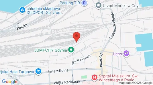 Liikekiinteistöt Vuokrattavana i Gdynia - kort over placeringen