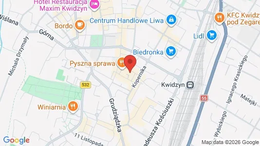 Nieruchomości komercyjne Do wynajęcia i Kwidzyński - kort over placeringen