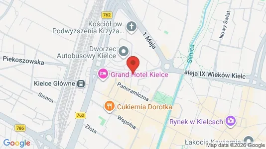 Nieruchomości komercyjne Do wynajęcia i Kielce - kort over placeringen