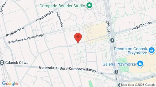 Propiedades comerciales En alquiler i Gdańsk - kort over placeringen